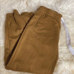 Tan sweat pants